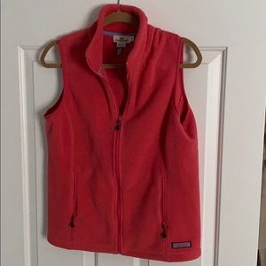Vineyard Vines Pink fleece vest